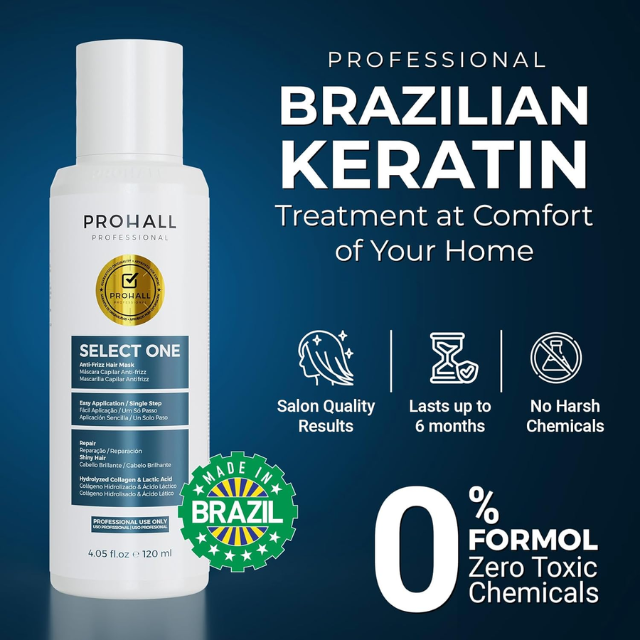 Prohall Select One Professional Frizz Control Hair Smoothing Treatment – Buy now at MKPBR.COM – Worldwide Shipping