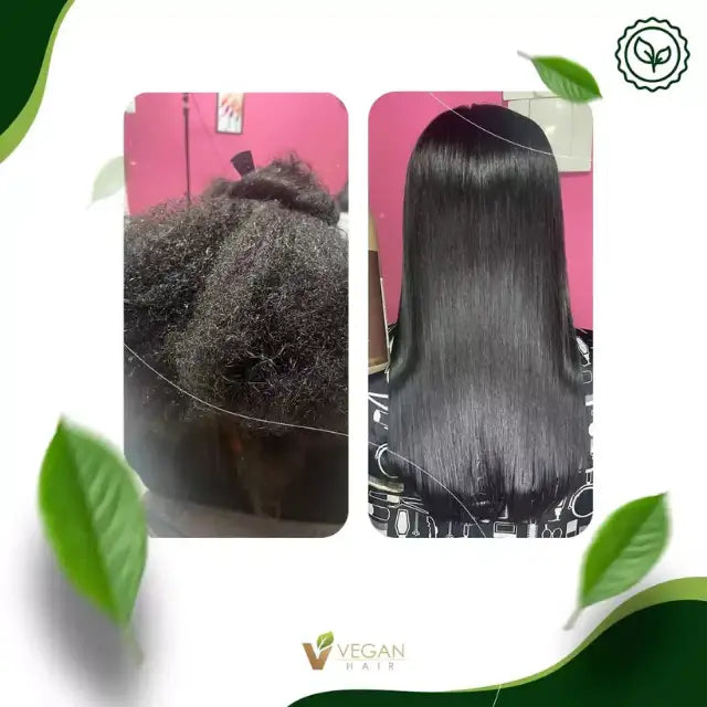 Experience significant frizz reduction with the Vegan Hair by Prolisse treatment kit. Buy now at MKPBR.COM with worldwide shipping.