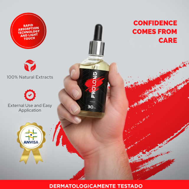 Prolong Refreshing Topical Serum for Men, Fast-Absorbing Daily Skin Care – 1.01 oz (30 mL) – Dropper close-up for easy application – Buy now at MKPBR.COM – Worldwide Shipping