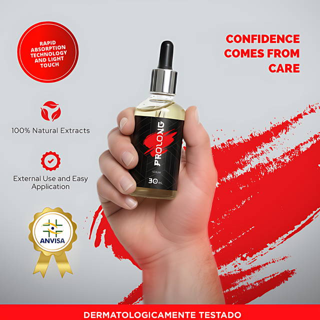 Prolong Refreshing Topical Serum for Men, Fast-Absorbing Daily Skin Care – 1.01 oz (30 mL) – Dropper close-up for easy application – Buy now at MKPBR.COM – Worldwide Shipping