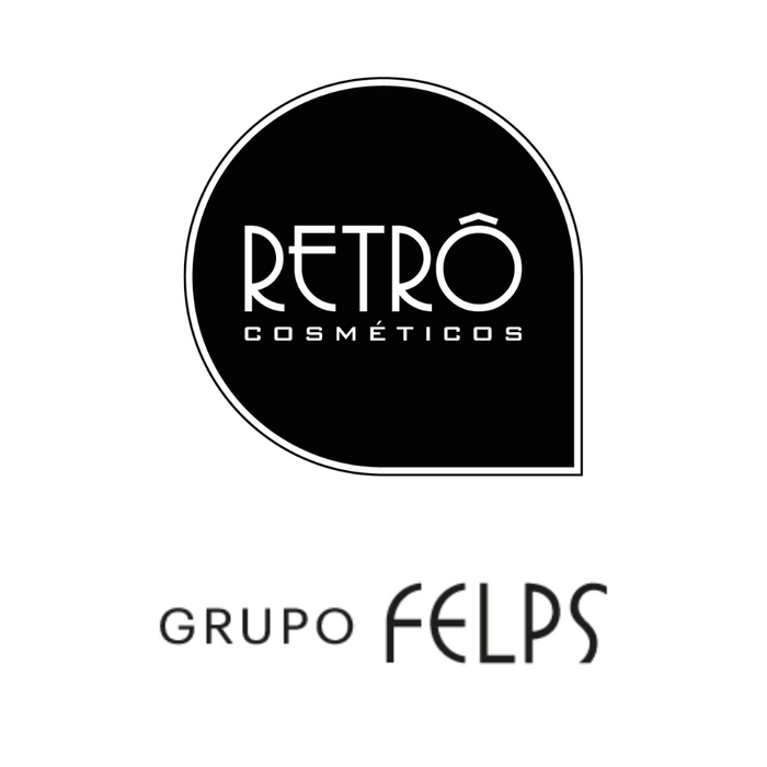 Retrô Cosméticos brand logo with Grupo Felps signature shown with the Blond Angel Toning Shampoo 300 ml – Buy now at MKPBR.COM – Worldwide Shipping