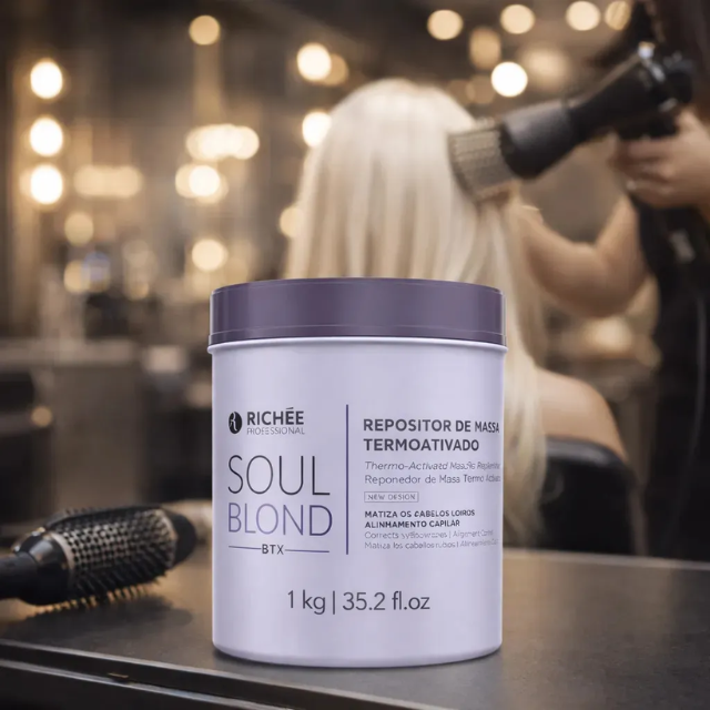 Richée Soul Blond BTX for blonde and silver hair toning – Buy now at MKPBR.COM – Worldwide Shipping