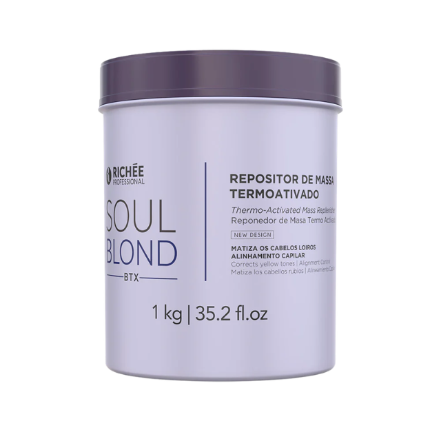 Richée Soul Blond BTX 1kg front product view – Buy now at MKPBR.COM – Worldwide Shipping
