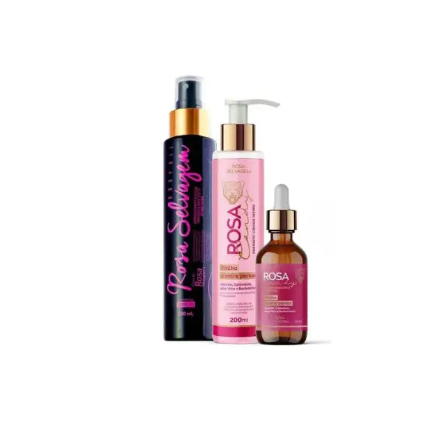 Rosa Selvagem Body Oil, Serum & Wash Kit – Comprehensive care. Buy now at MKPBR.COM – Worldwide Shipping.