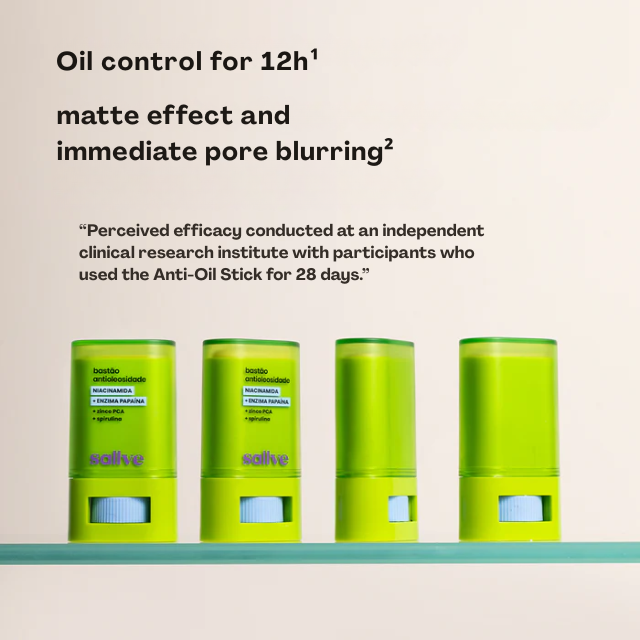 Sallve Brazilian Mattifying Stick oil balance – Buy now at MKPBR.COM – Worldwide Shipping
