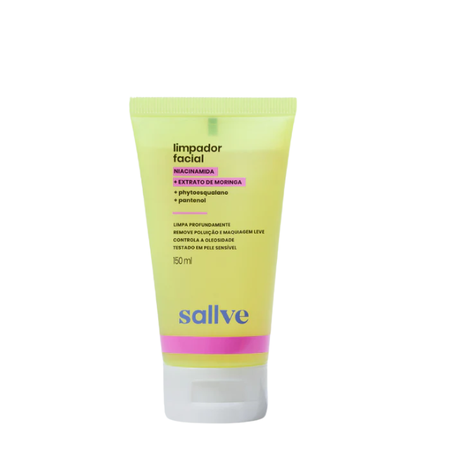 Sallve Facial Cleansing Gel 150ml gentle daily cleanser with hydrating botanicals – Buy now at MKPBR.COM – Worldwide Shipping