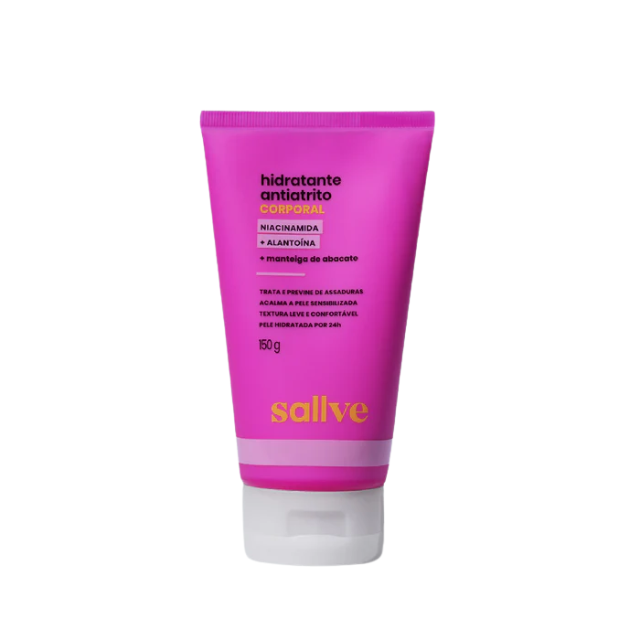 Sallve Hidratante Antiatrito 150g prevents daily chafing – Buy now at MKPBR.COM – Worldwide Shipping