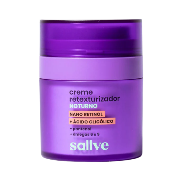 Sallve Night Retexturizing Cream 1.06 oz with nano retinol for renewal – Buy now at MKPBR.COM – Worldwide Shipping
