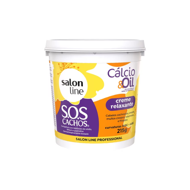 Salon Line Calcio & Oil relaxer for soft, conditioned curls – Buy now at MKPBR.COM – Worldwide Shipping