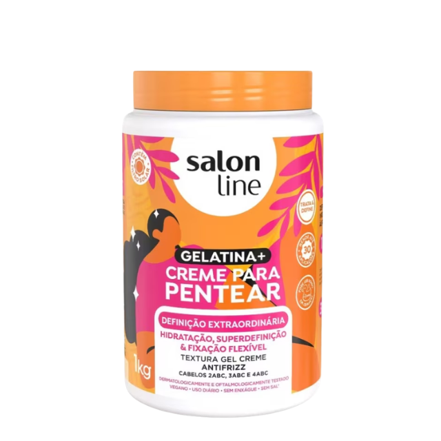 Salon Line Extra Definition Creme de Pentear 1 kg gel‑cream front view – Buy now at MKPBR.COM – Worldwide Shipping

