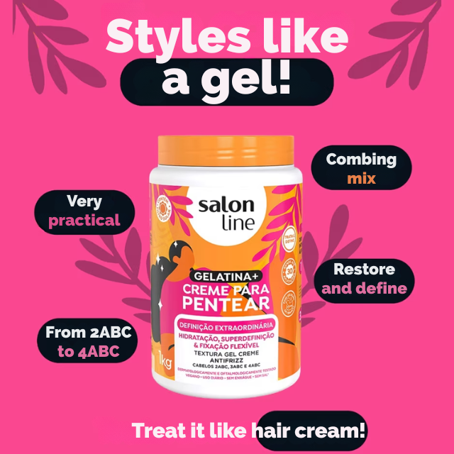 Brazilian hybrid gel‑cream Salon Line Extra Definition 1 kg – Buy now at MKPBR.COM – Worldwide Shipping