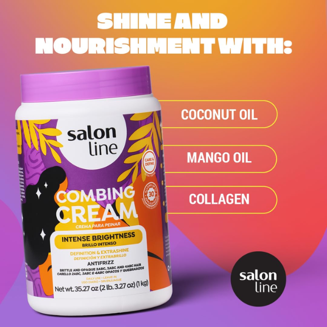 Salon Line Brilho Máximo conditioning combing cream for curls 1kg – Buy now at MKPBR.COM – Worldwide Shipping
