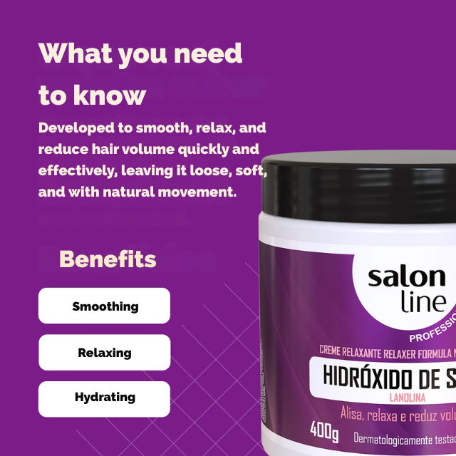 Lanolin‑based Super Strength Relaxer Salon Line 400 g – Buy now at MKPBR.COM – Worldwide Shipping
