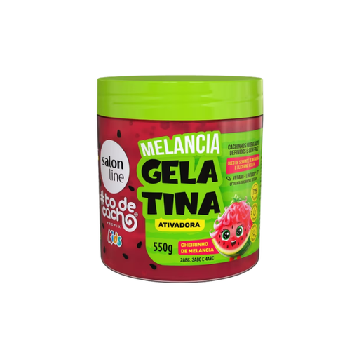 Salon Line #todecacho Melancia Kids Activator Jelly – Hydration & Definition 19.40 oz (550 g) watermelon curl activator – Buy now at MKPBR.COM – Worldwide Shipping