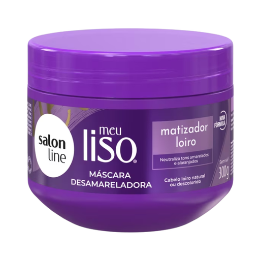 Salon Line Meu Liso Blond Toning Mask 300 g front view – Buy now at MKPBR.COM – Worldwide Shipping