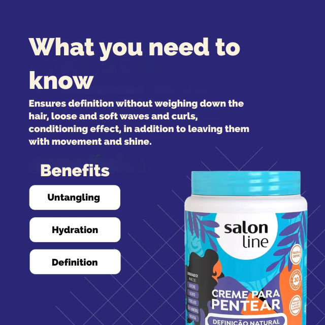 Salon Line Natural Definition Brazilian hair styling cream – Buy now at MKPBR.COM – Worldwide Shipping