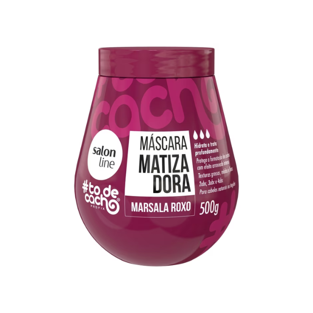 Salon Line #todecacho Purple Marsala Toning Mask 500 g front view – Buy now at MKPBR.COM – Worldwide Shipping
