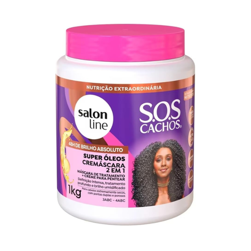 Salon Line S.O.S Cachos Super Óleos 2-in-1 Cremáscara 1kg – Buy now at MKPBR.COM – Worldwide Shipping
