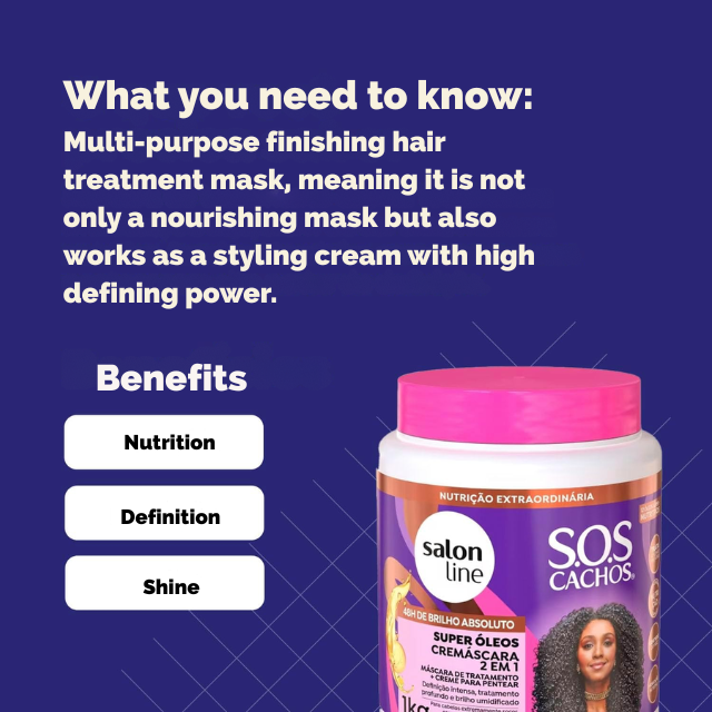 Salon Line Super Óleos nourishing treatment mask 1kg – Buy now at MKPBR.COM – Worldwide Shipping
