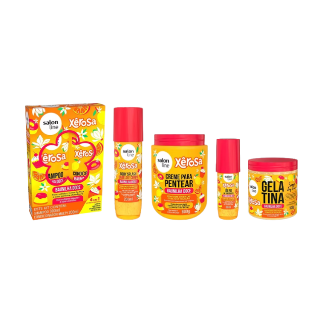 Salon Line Xêrosa Baunilha Doce Complete Hair Kit six products – Buy at MKPBR.COM
