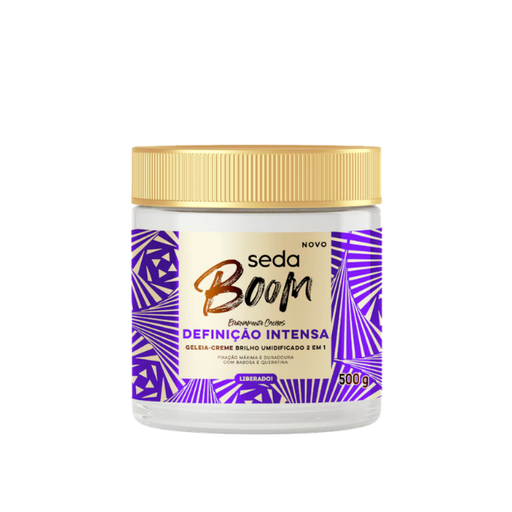 Seda Boom Definição Intensa 2-in-1 Cream-Gelée, Hydration & High-Hold Definition, 16.91 fl oz (500 ml) – Buy now at MKPBR.COM – Worldwide Shipping