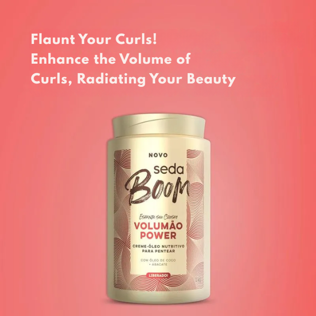 Seda Boom Volumão Power Nutritive Cream-Oil Leave-In, Deep Nourishing for Coily Hair Volume & Shine, 35.27 oz (1 kg) / 11.83 fl oz (350 ml) – Volume-forward leave-in to enhance the look of bold, beautiful coils – Buy now at MKPBR.COM – Worldwide Shipping