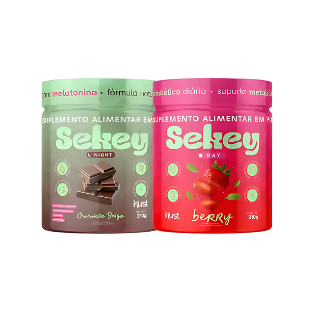 Sekey Day & Night 24H Metabolism Support Kit - Strawberry & Chocolate - Complete Wellness System - Buy now at MKPBR.COM - Worldwide Shipping