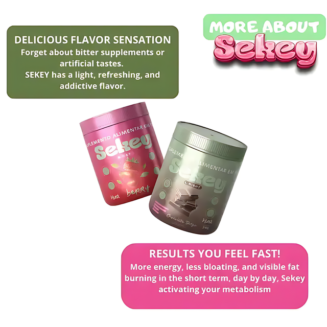 Sekey Day & Night 24H Metabolism Support Kit - Strawberry & Chocolate - Energy & Rest Kit for Wellness - Buy now at MKPBR.COM - Worldwide Shipping