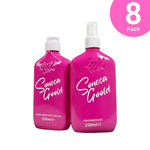 Gold Spell Co Soneca Gold body lotion and fragrance mist hydrating kit bundle 8 pack – nourishing and fragrant care - Buy now at MKPBR.COM - Worldwide Shipping
