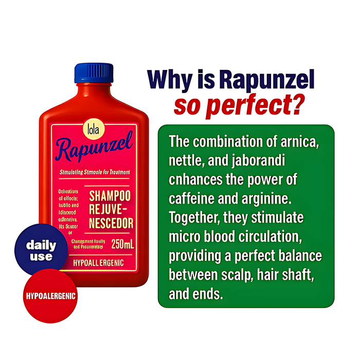Rapunzel Rejuvenating Shampoo step-by-step application guide mkpbr.com