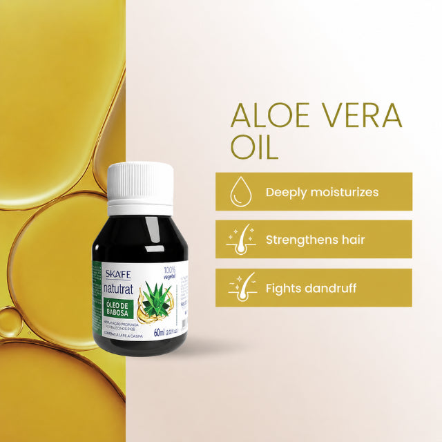 Skafe Natutrat S.O.S. Aloe Vera hair fall control oil for strengthening strands and promoting healthy hair growth Buy now at MKPBR.COM – Worldwide Shipping