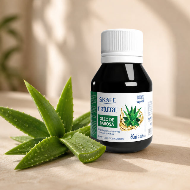 Skafe Natutrat S.O.S. Aloe Vera lightweight non-greasy hair oil suitable for all hair types daily use Buy now at MKPBR.COM – Worldwide Shipping