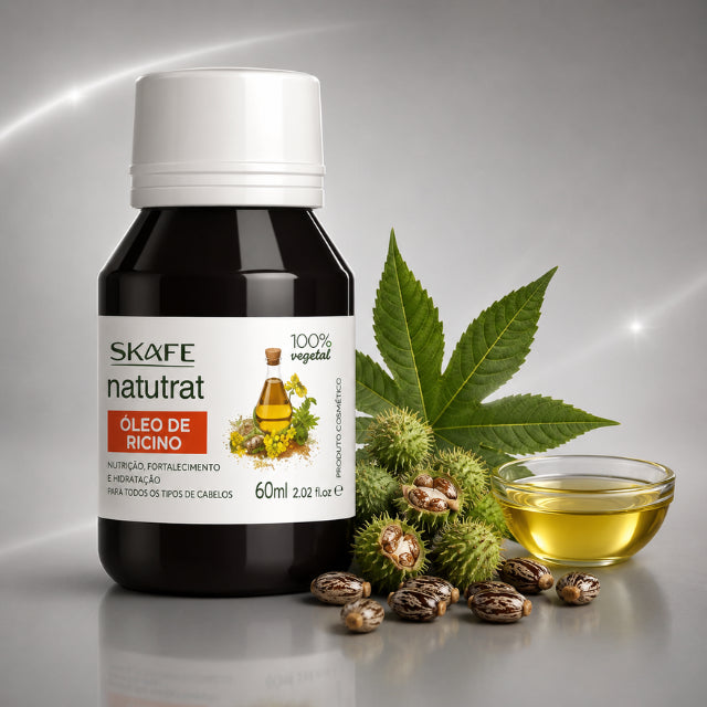 Skafe Natutrat S.O.S. Castor Oil Brazilian hair care ritual with Ricinus Communis Seed Oil for stronger healthier hair Buy now at MKPBR.COM – Worldwide Shipping
