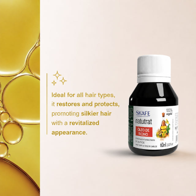 Skafe Natutrat S.O.S. Castor Oil scalp nourishing treatment for antifungal protection and dandruff control Buy now at MKPBR.COM – Worldwide Shipping