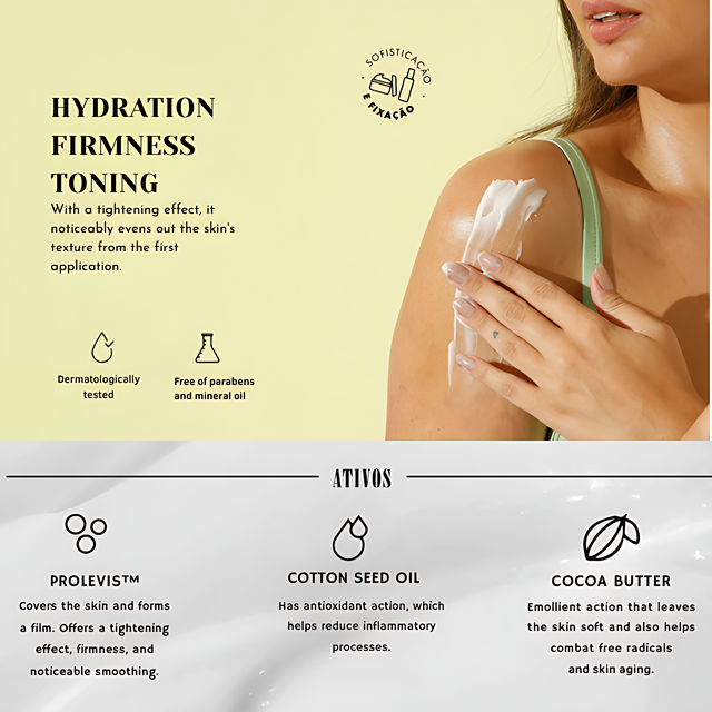 Skelt Unexpected Day Body Cream – Firming & Toning Moisturizer with Prolevis™ & Cocoa Butter – 7.05 oz (200 g) Prolevis™ technology tightening visual – Buy now at MKPBR.COM – Worldwide Shipping