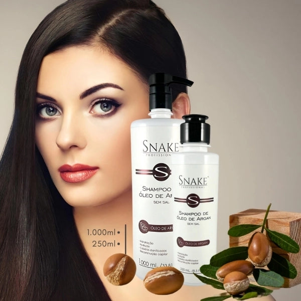 Snake Profissional Argan Oil Shampoo 1000ml Alternate View – Buy now at MKPBR.COM – Worldwide Shipping