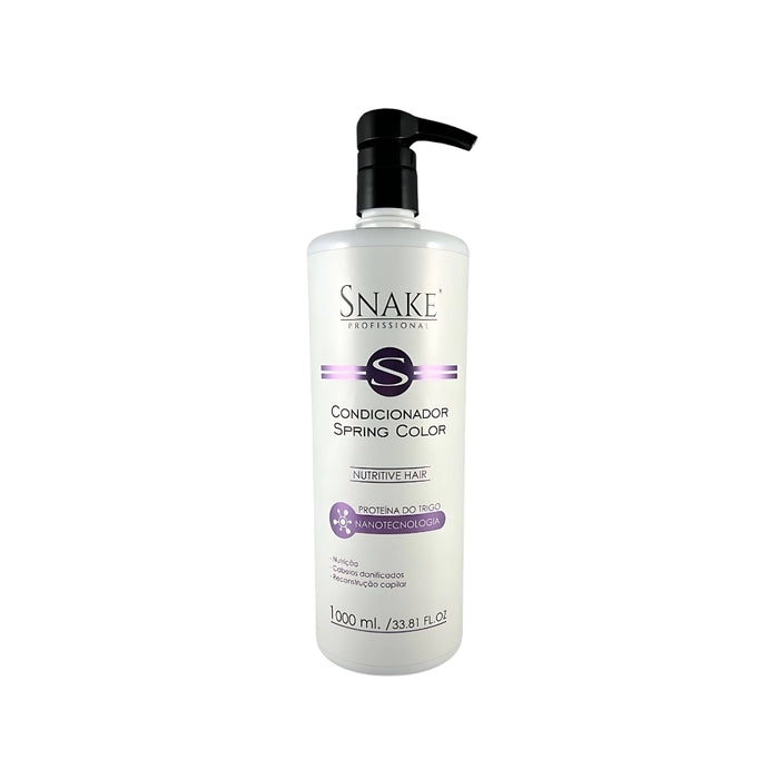Snake Profissional Nutritive Hair Conditioner 1000ml front view of the professional salon-size bottle – Buy now at MKPBR.COM – Worldwide Shipping