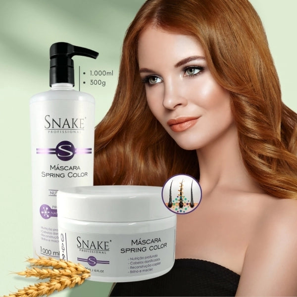 Snake Profissional Nutritive Hair Mask 300g packaging – Buy now at MKPBR.COM – Worldwide Shipping