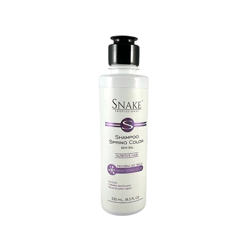Snake Profissional Nutritive Hair Salt-Free Shampoo 250ml front view of the Brazilian salon bottle – Buy now at MKPBR.COM – Worldwide Shipping