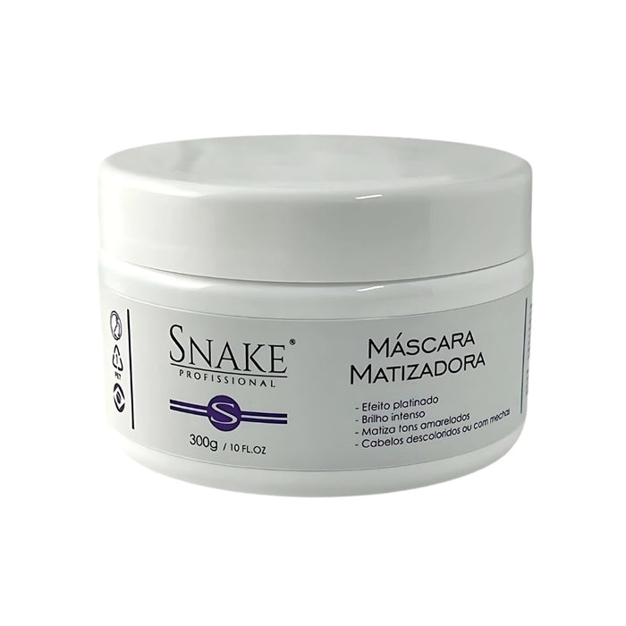 Snake Profissional Toning Hair Mask Champagne 300g jar – Buy now at MKPBR.COM – Worldwide Shipping