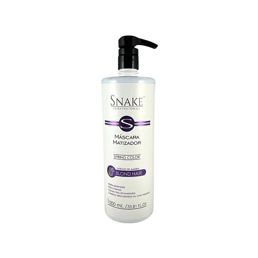 Snake Profissional Toning Hair Mask Platinum Blonde 1000ml jar – Buy now at MKPBR.COM – Worldwide Shipping