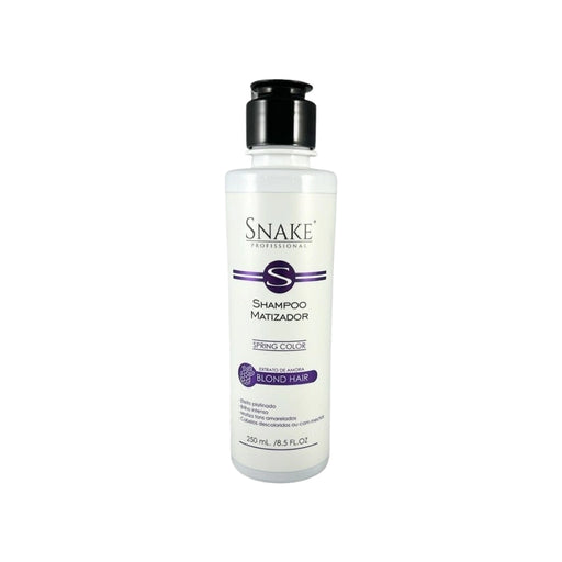 Snake Profissional Toning Shampoo Platinum Blonde 250ml bottle – Buy now at MKPBR.COM – Worldwide Shipping