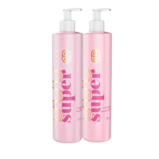 Super Cacheada Duplinha Super Tradicional Shampoo + Conditioner Kit 10.14 fl oz + 9.46 fl oz – Buy now at MKPBR.COM – Worldwide Shipping