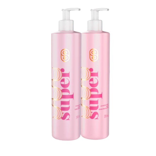 Super Cacheada Duplinha Super Tradicional Shampoo + Conditioner Kit 10.14 fl oz + 9.46 fl oz – Buy now at MKPBR.COM – Worldwide Shipping