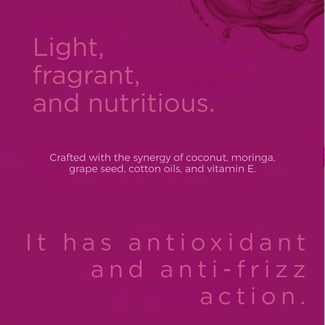 Super Cacheada Hair Oil with Coconut and Moringa for Shine 1.01 oz (30 ml) – Buy now at MKPBR.COM – Worldwide Shipping