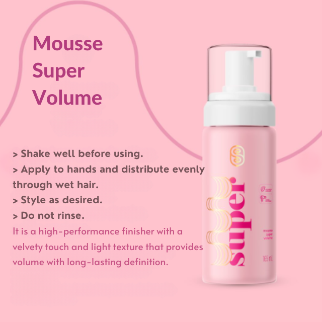  Super Cacheada Mousse Super Volume for Curl Definition and Body – Buy now at MKPBR.COM – Worldwide Shipping