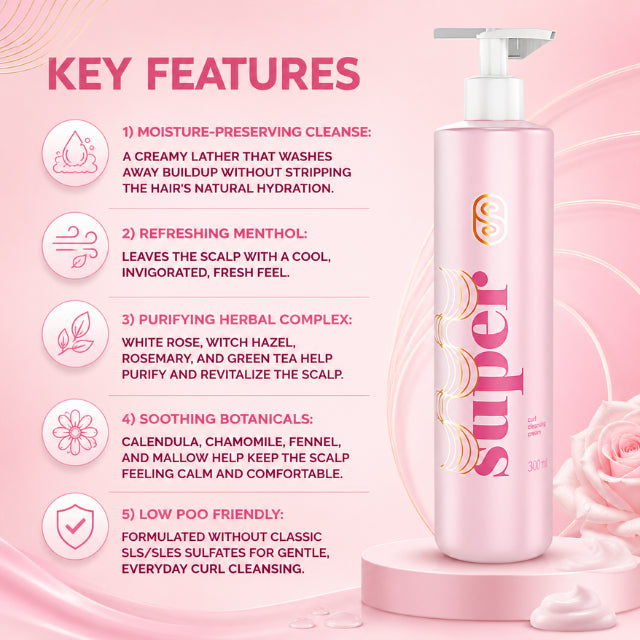 Super Cacheada Shampoo Super Hidratante Low Poo Sulfate-Free Formula – Buy now at MKPBR.COM – Worldwide Shipping