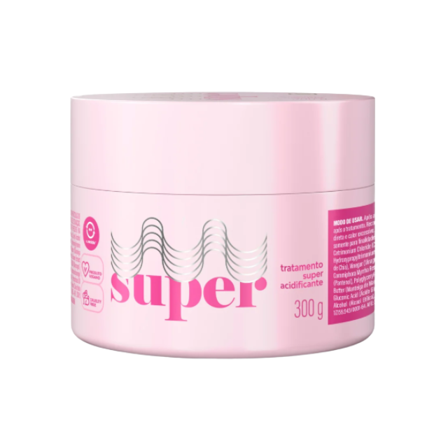 Super Cacheada Tratamento Super Acidificante pH Balancing Hair Treatment Mask 10.58 oz (300 g) – Buy now at MKPBR.COM – Worldwide Shipping