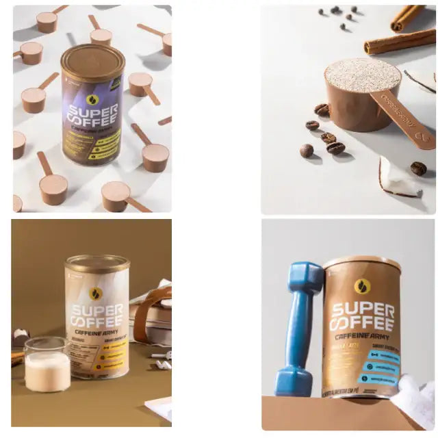 SuperCoffee Functional Blend, Energy & Focus - Economic Size 13.40 oz (380g) All Flavours - Achieve peak focus and concentration – Buy now at MKPBR.COM – Worldwide Shipping