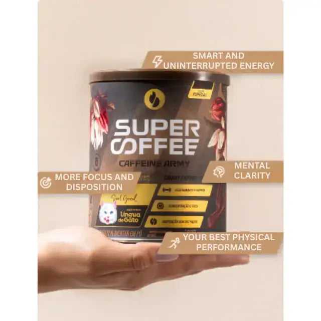 SuperCoffee Functional Blend, Energy & Focus - 13.40 oz (380g) - Boost metabolism with this gourmet coffee blend – Buy now at MKPBR.COM – Worldwide Shipping